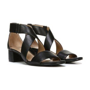 NATURALIZER Strappy Sandal "Adele" Black Leather
